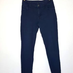 Diamante Dark Wash Skinny Jeans Sz 16